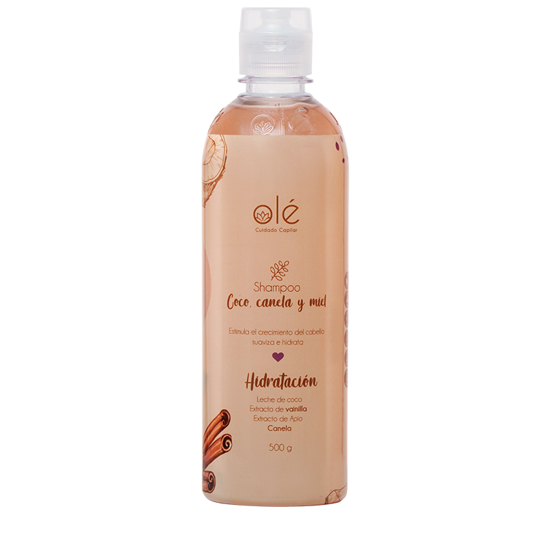 Shampoo coco, canela y miel Ole